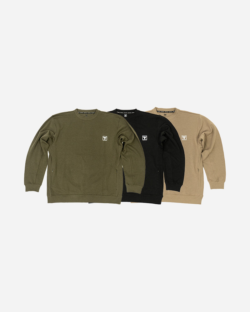 サイドリブクルーネックスウェット