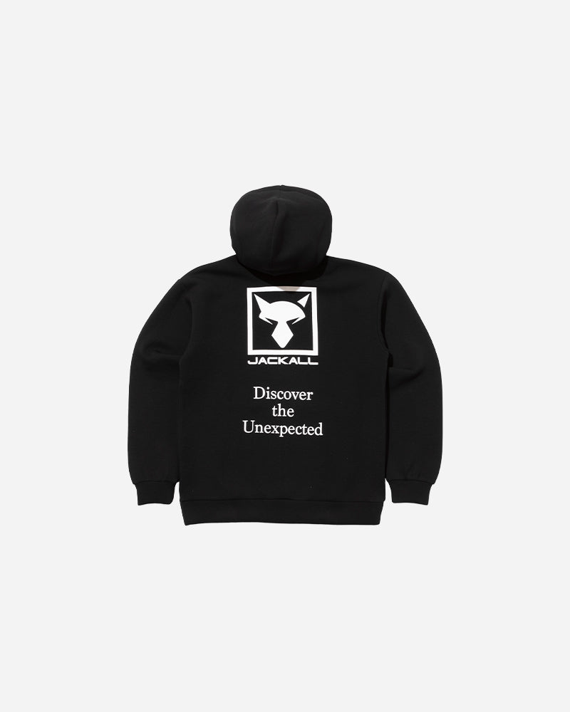 ジャージージップアップロゴフーディ