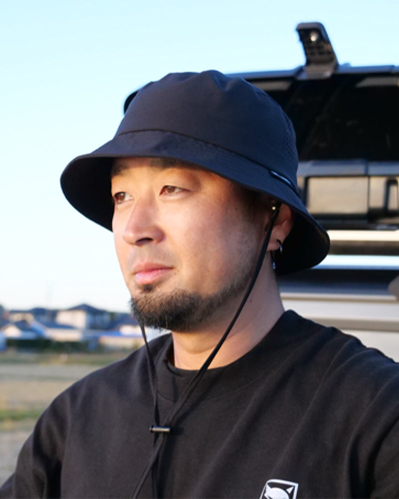 サイドメッシュバケットハット