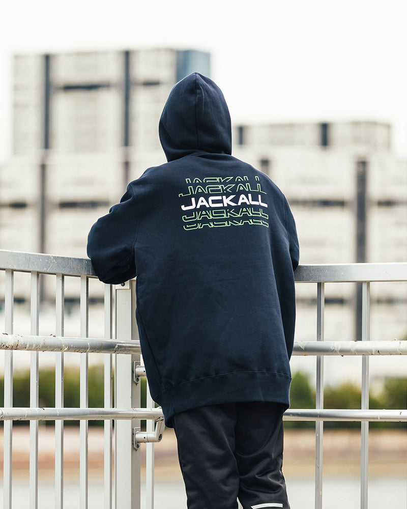XLサイズ　ハンドサインフーディ　パーカー　ブラック　jackall ジャッカル XLサイズ ハンドサインフーディ パーカー ブラック jackall ジャッカル