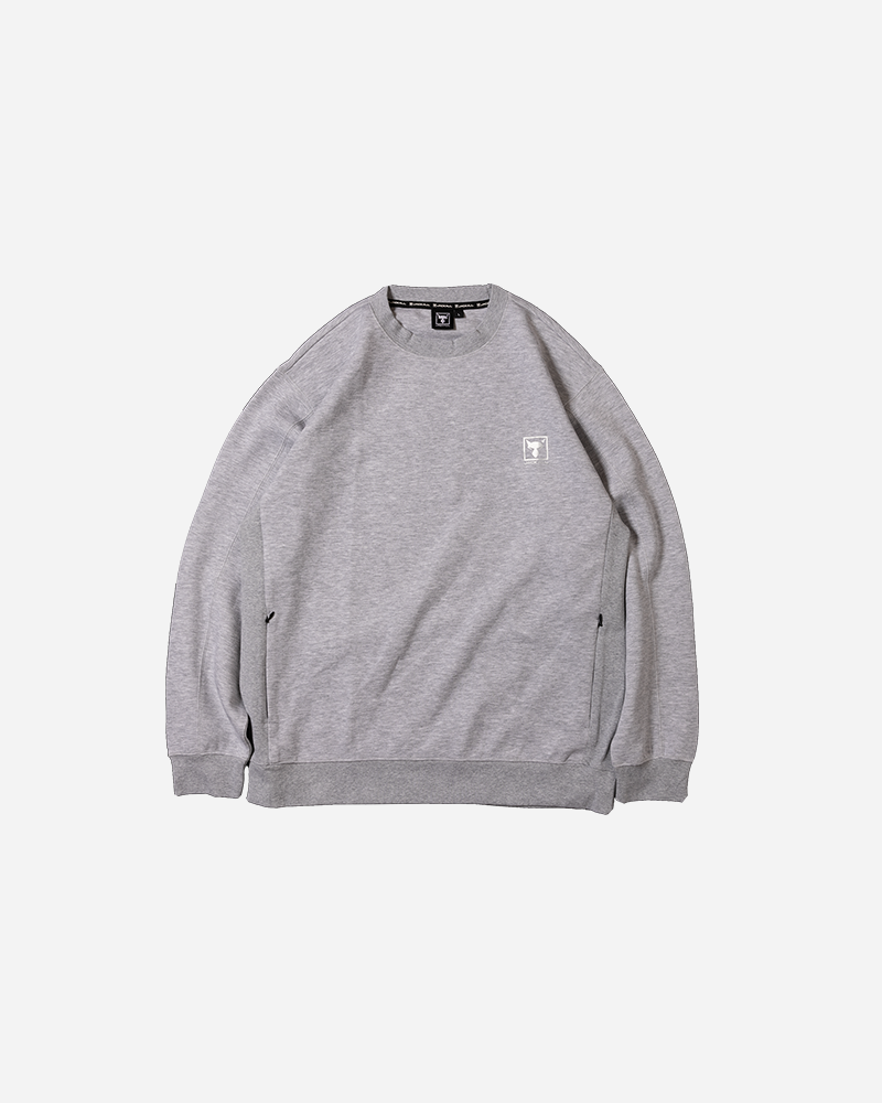 【美品】RUFFLOG クルーネックスウェット ブラック L サイドリブクルーネックスウェット【30%OFF】