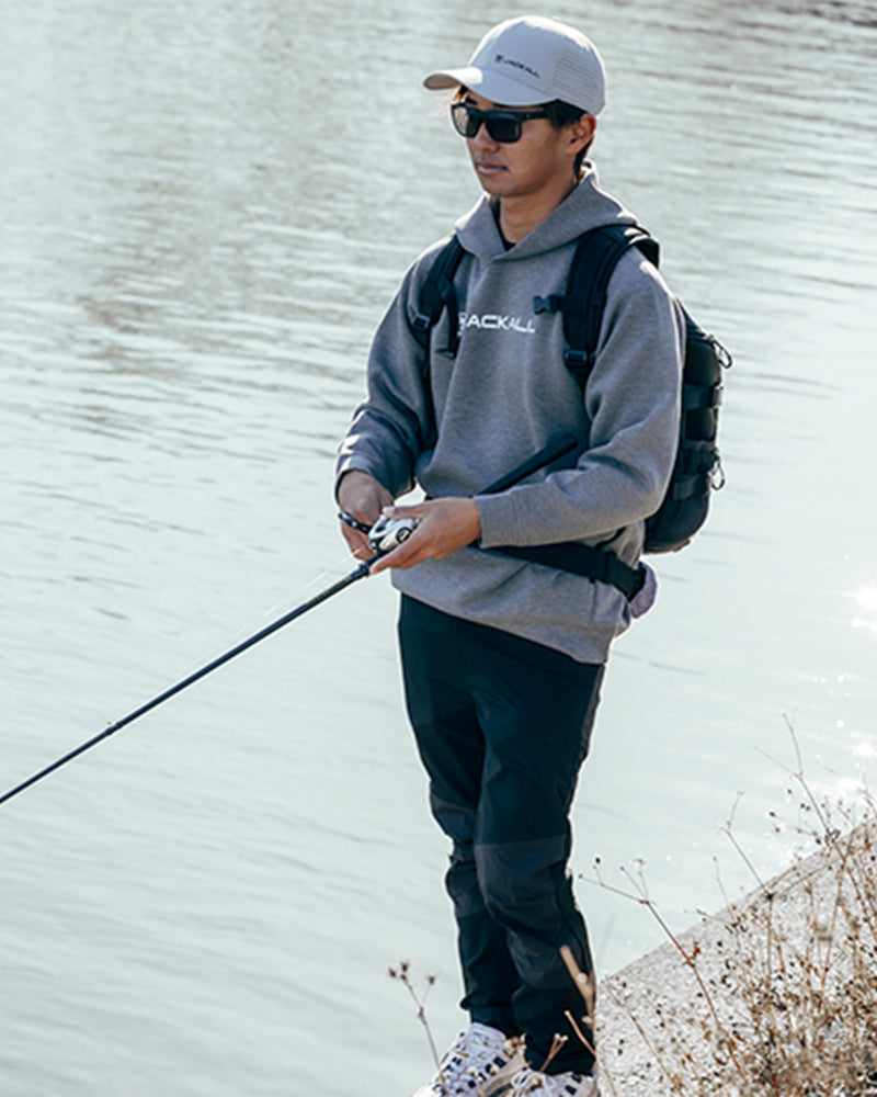 Stretch sweat hoodie [gray]