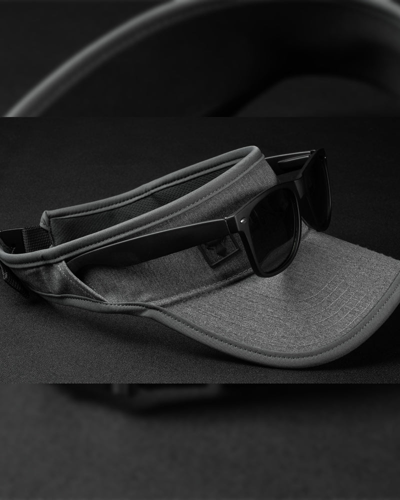 logo sun visor/black