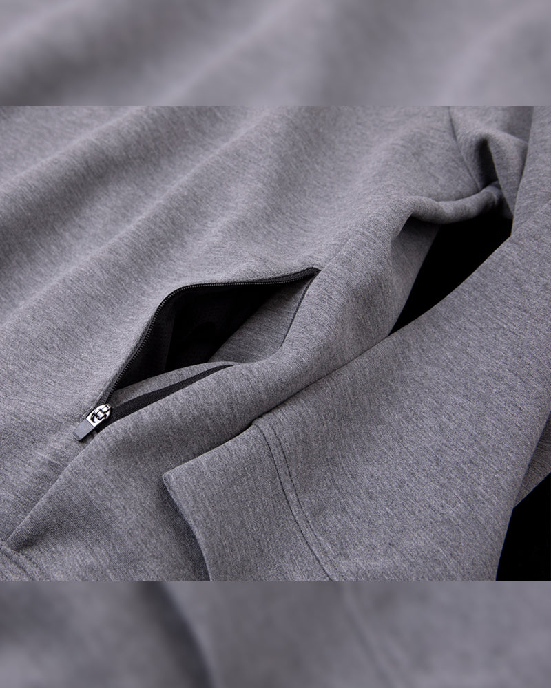 Stretch sweat hoodie [gray]