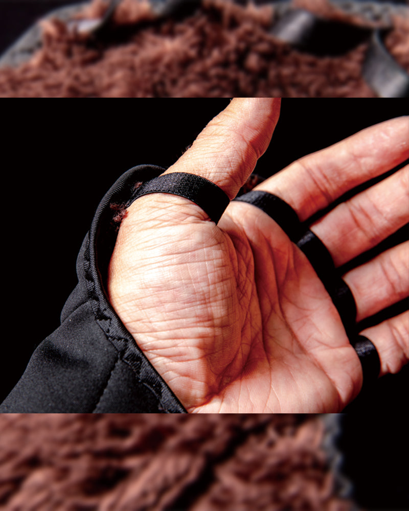 Windproof bore wrist warmer [black]