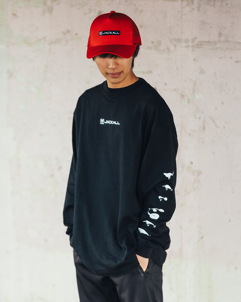 バックロゴロングスリーブTシャツ