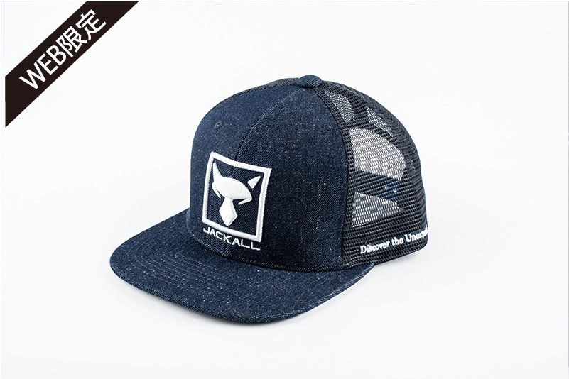 Square logo flat cap [denim]