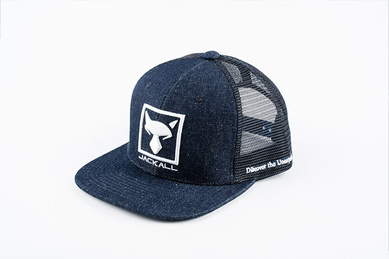 Square logo flat cap [denim]