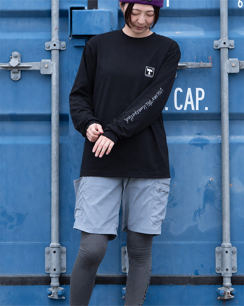 UVカットロゴスリーブロングTシャツ
